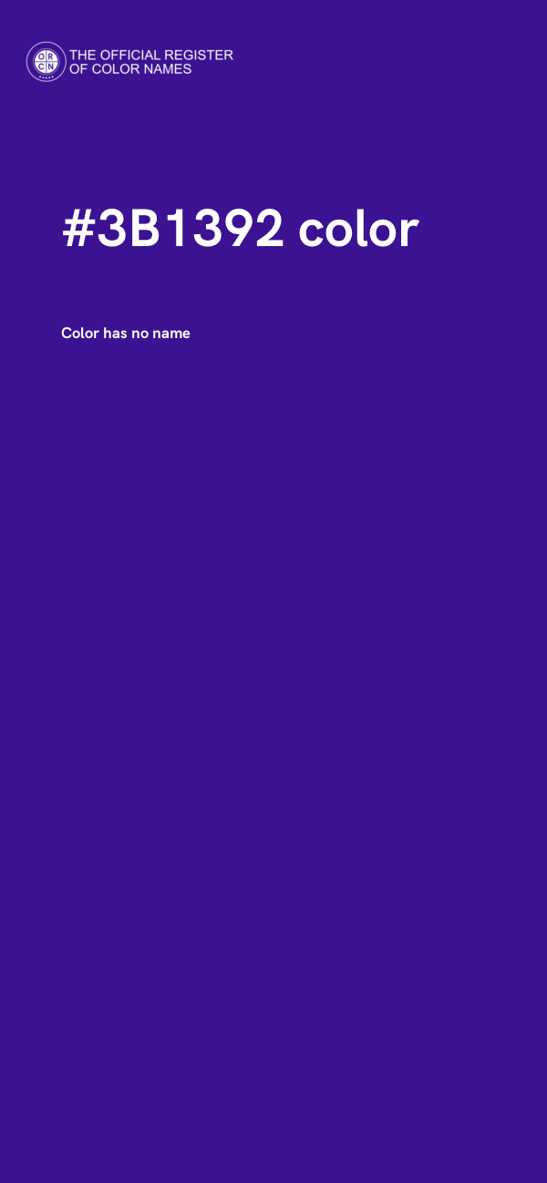 #3B1392 color image