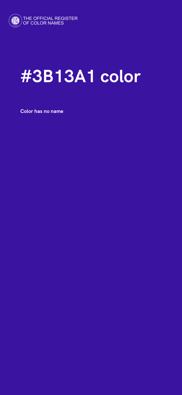#3B13A1 color image