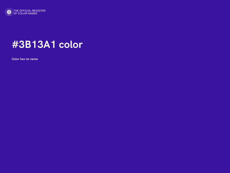 #3B13A1 color image