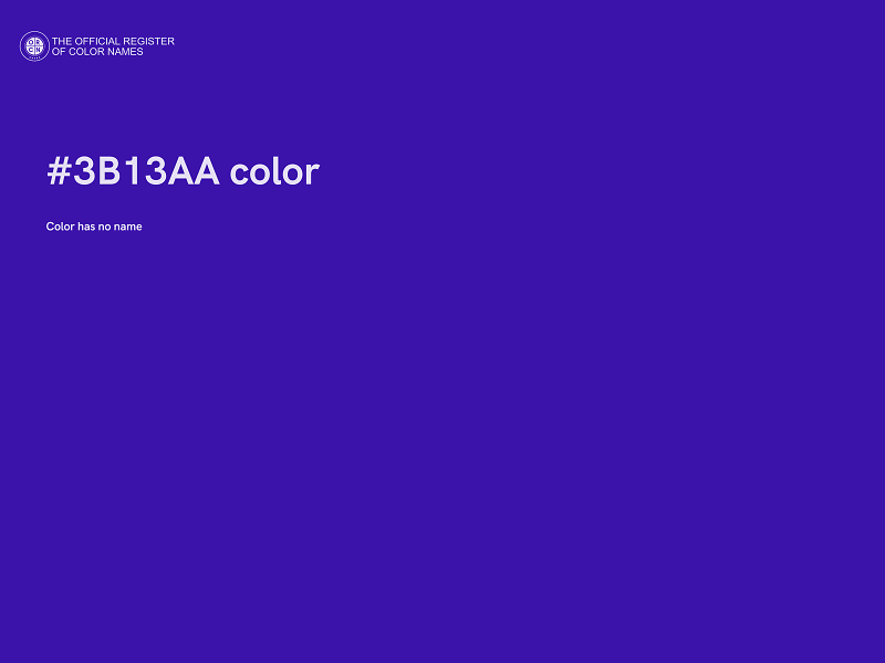 #3B13AA color image