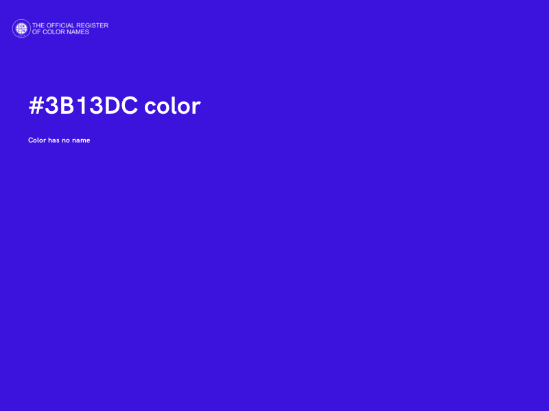 #3B13DC color image
