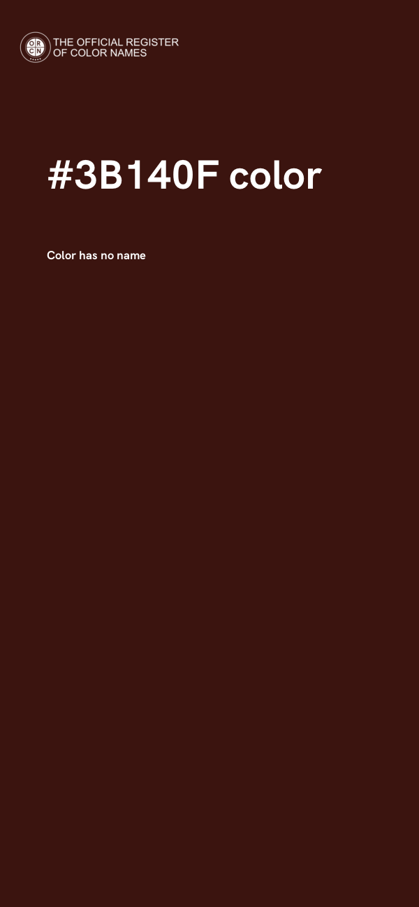 #3B140F color image