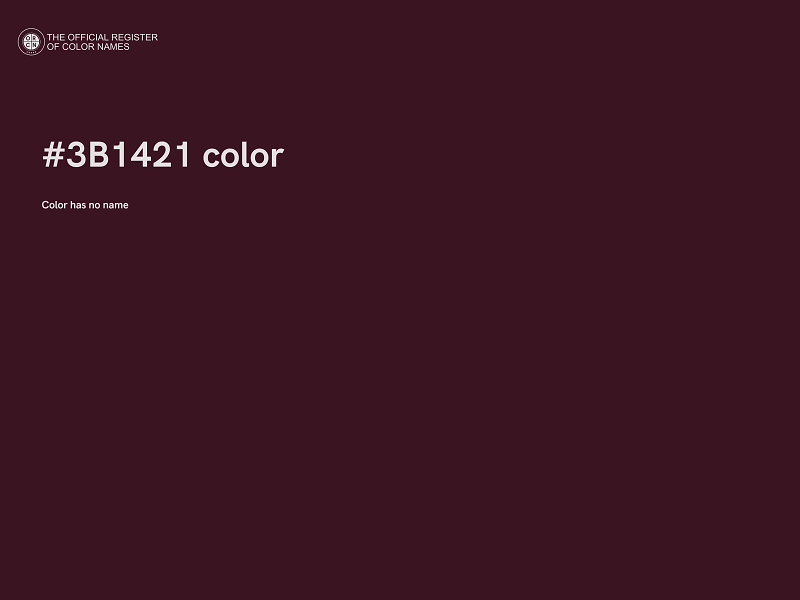 #3B1421 color image