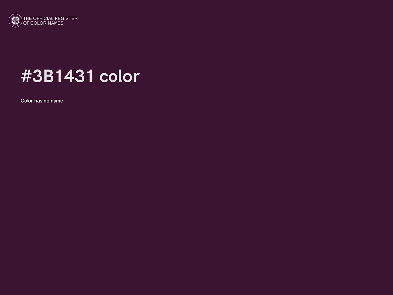 #3B1431 color image