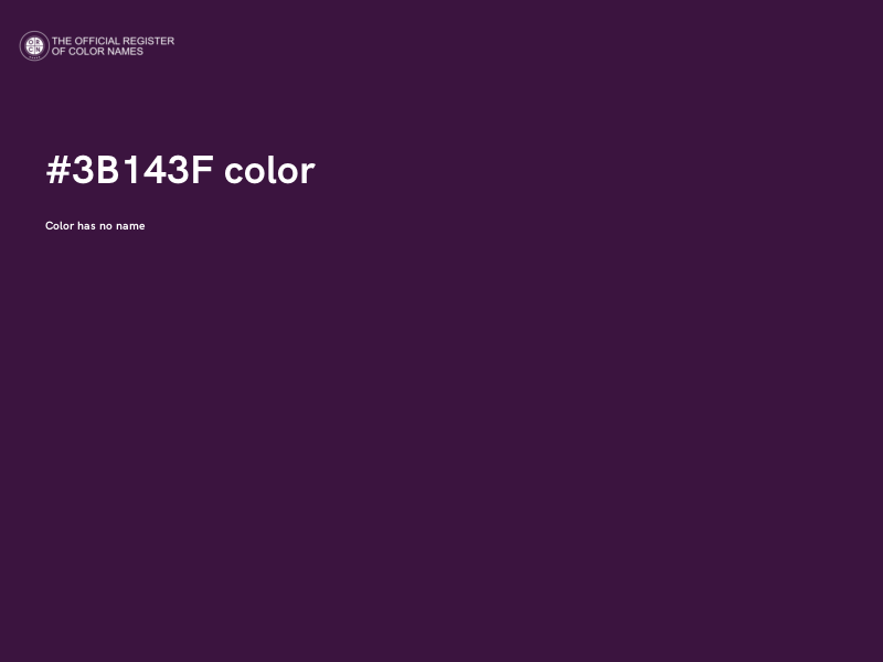 #3B143F color image