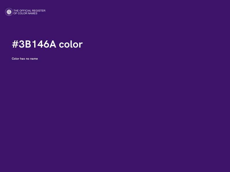 #3B146A color image