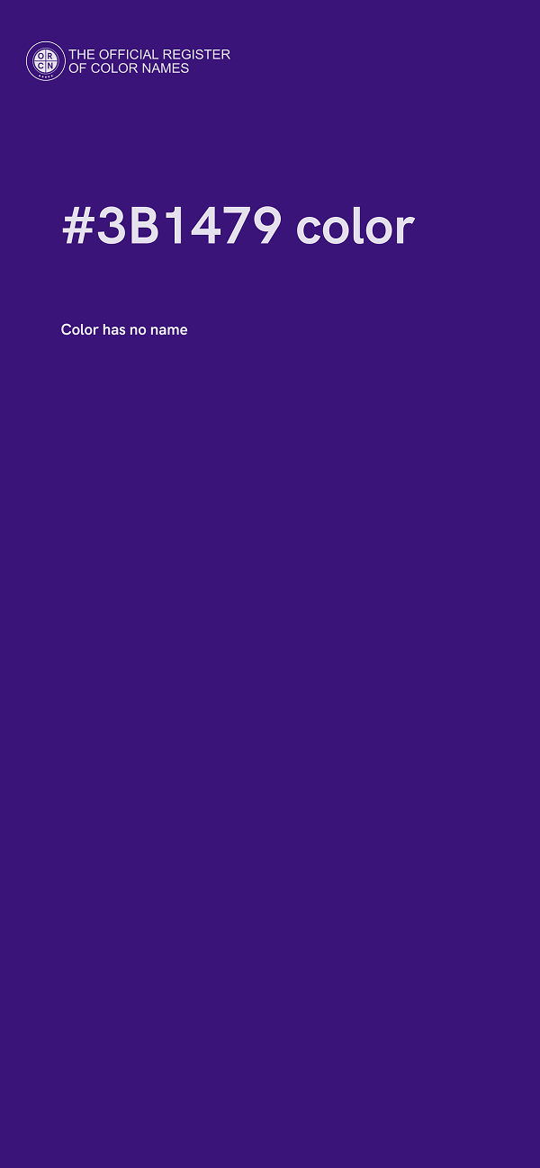 #3B1479 color image