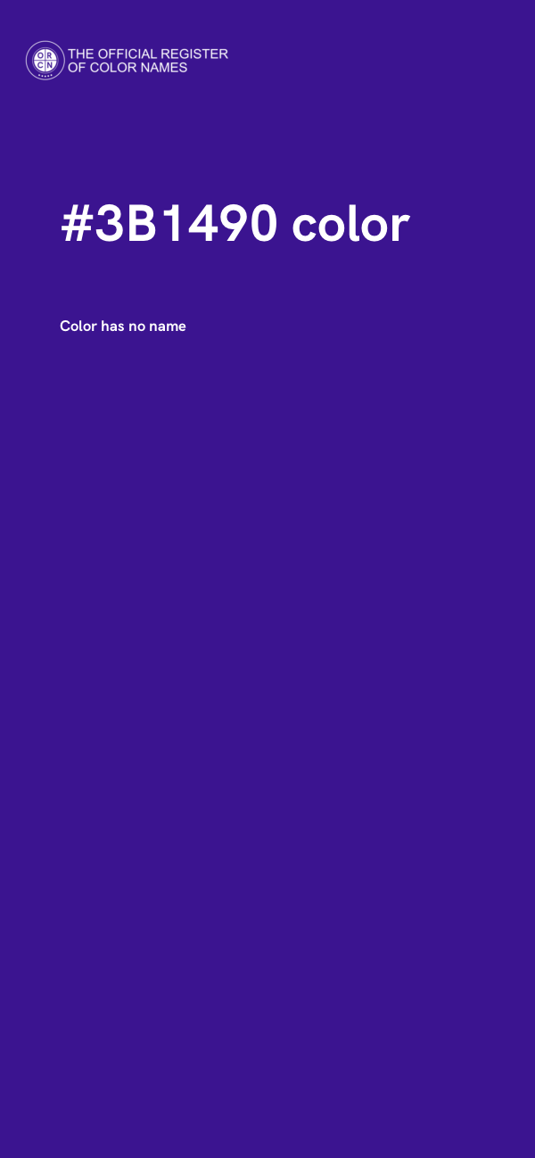 #3B1490 color image