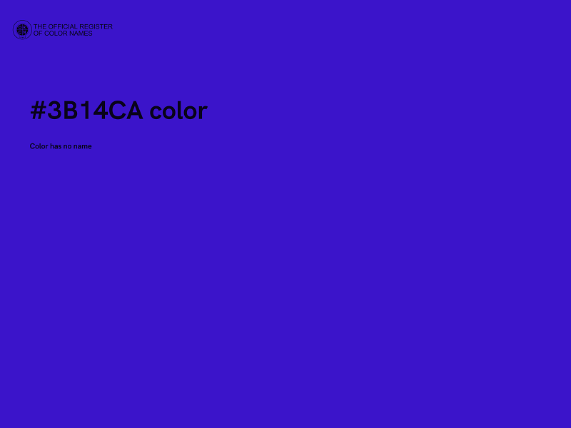 #3B14CA color image