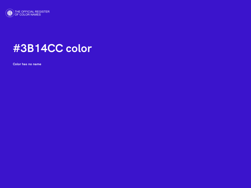 #3B14CC color image