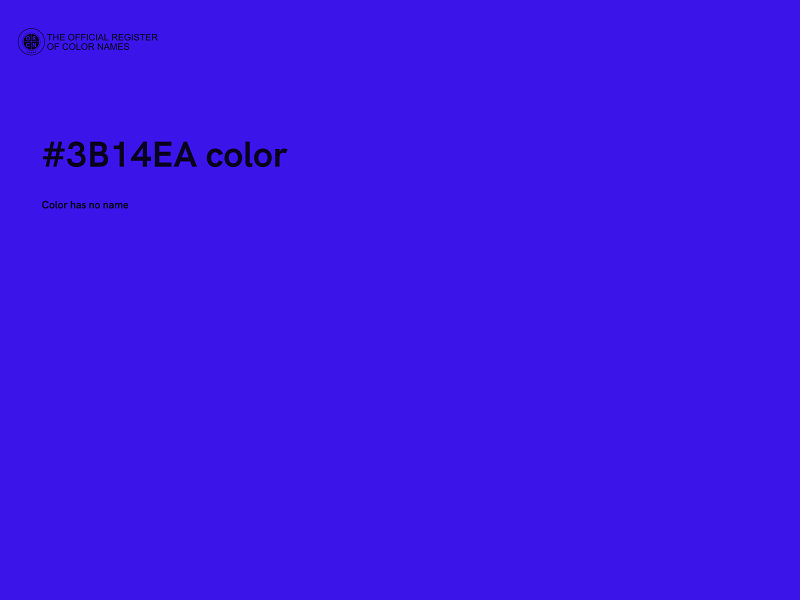 #3B14EA color image