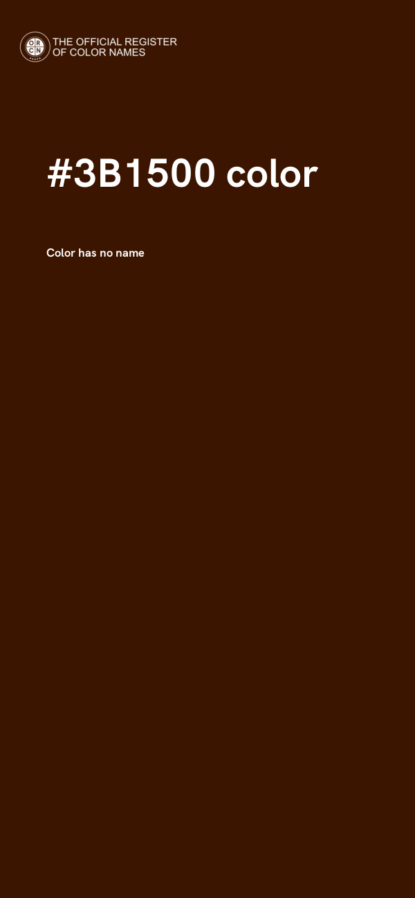 #3B1500 color image
