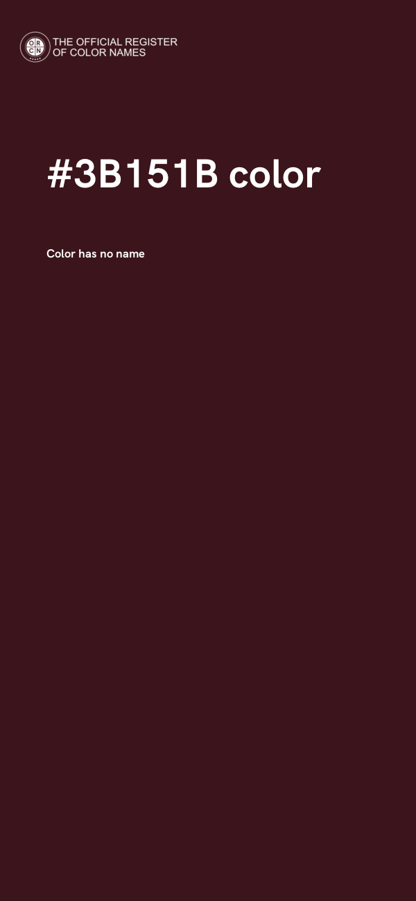 #3B151B color image