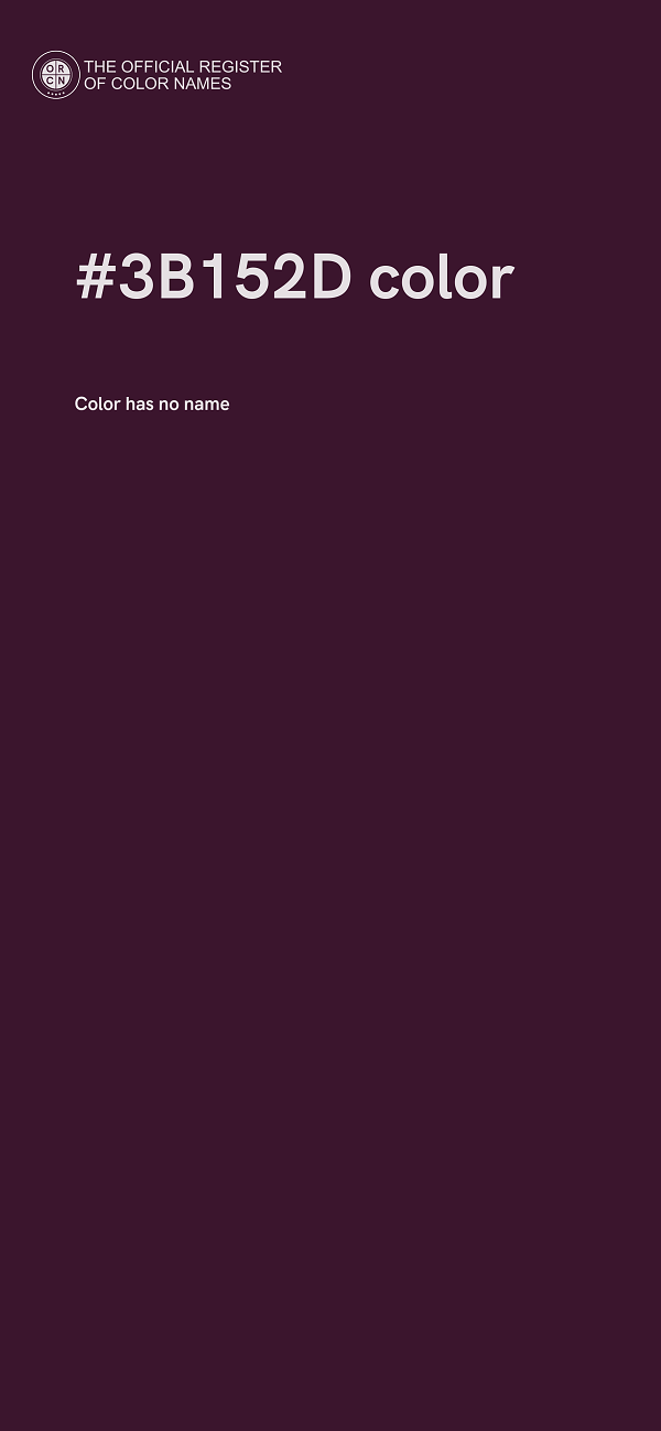 #3B152D color image