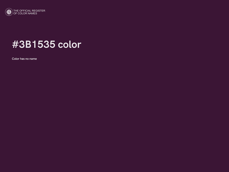 #3B1535 color image