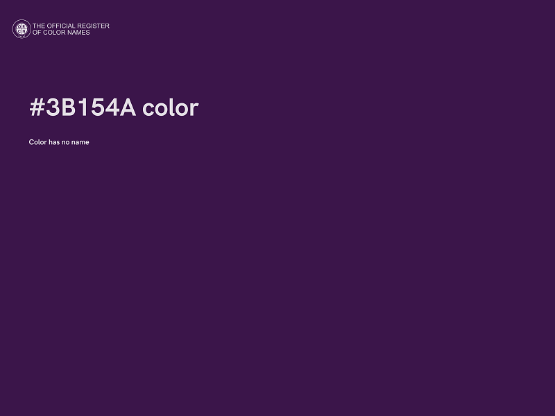 #3B154A color image