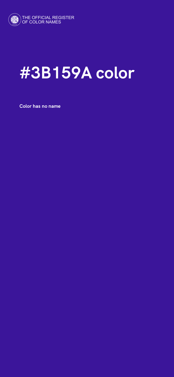 #3B159A color image