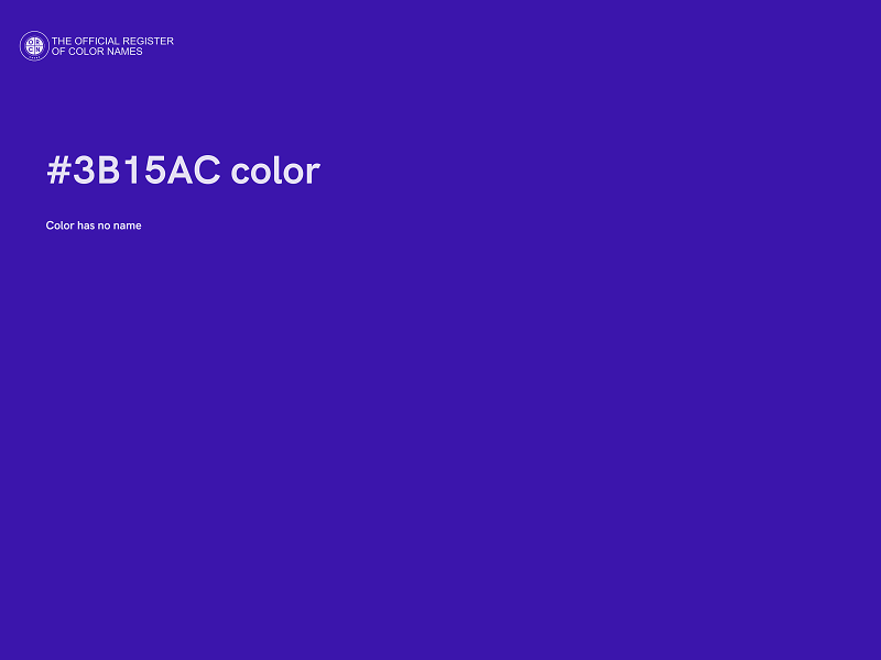 #3B15AC color image