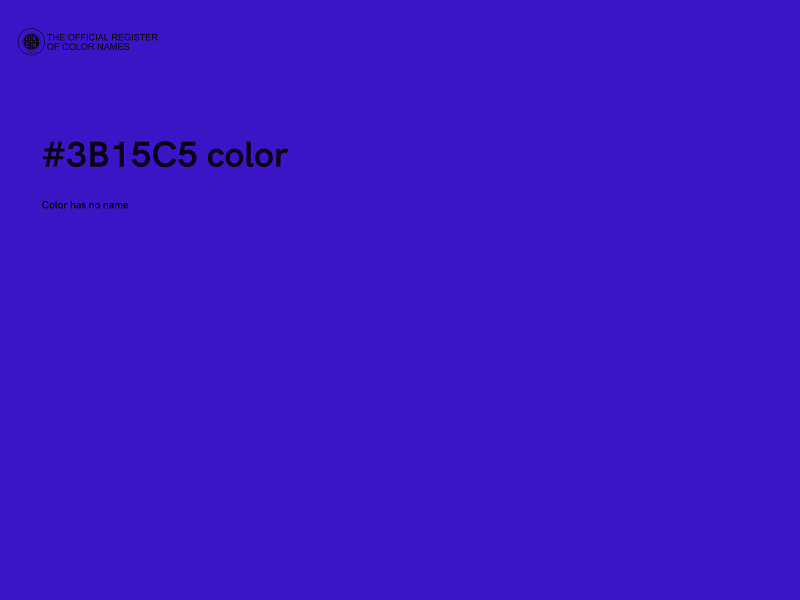 #3B15C5 color image