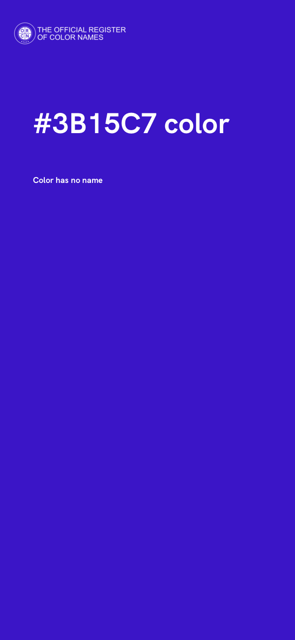 #3B15C7 color image