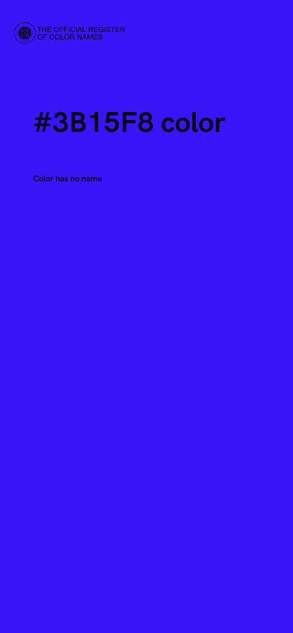 #3B15F8 color image