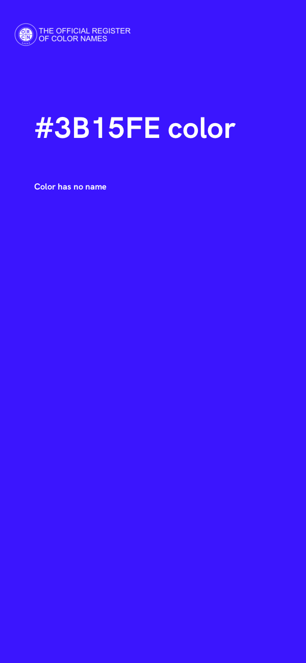 #3B15FE color image