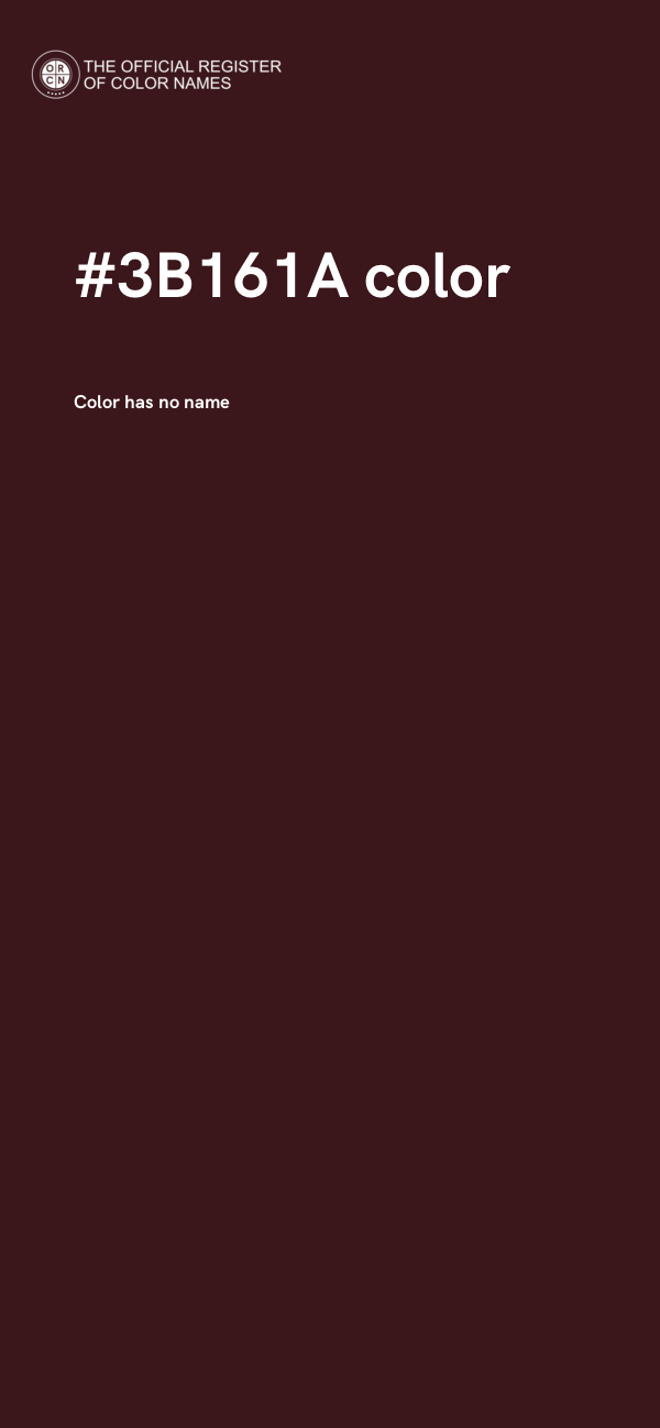 #3B161A color image