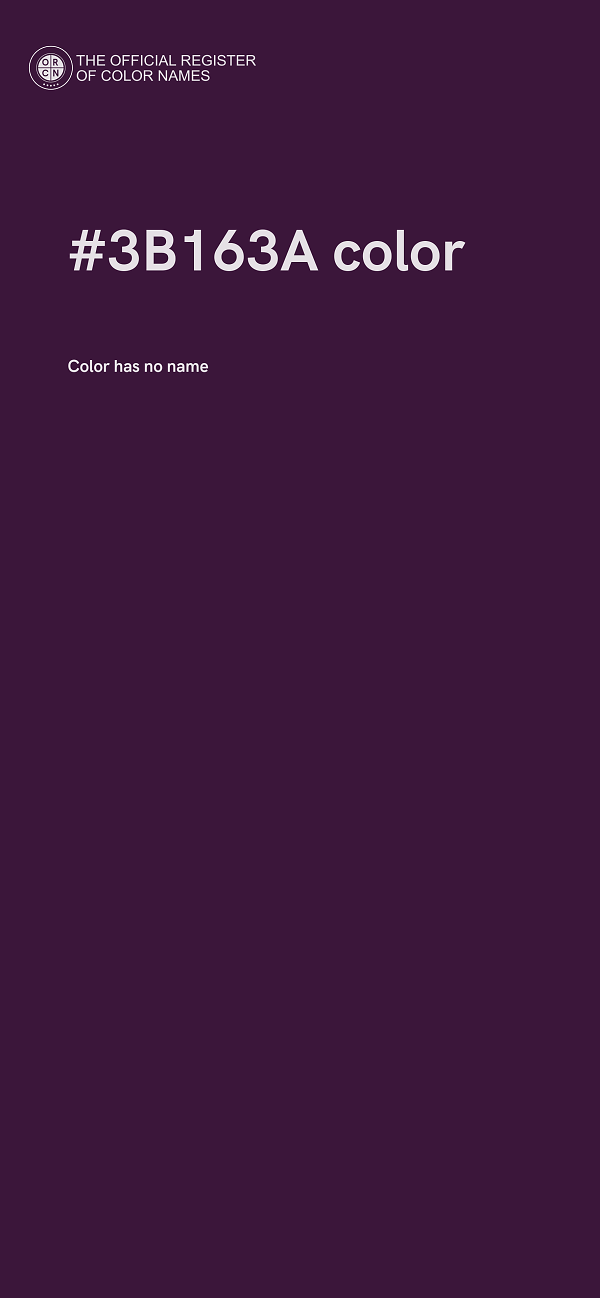 #3B163A color image