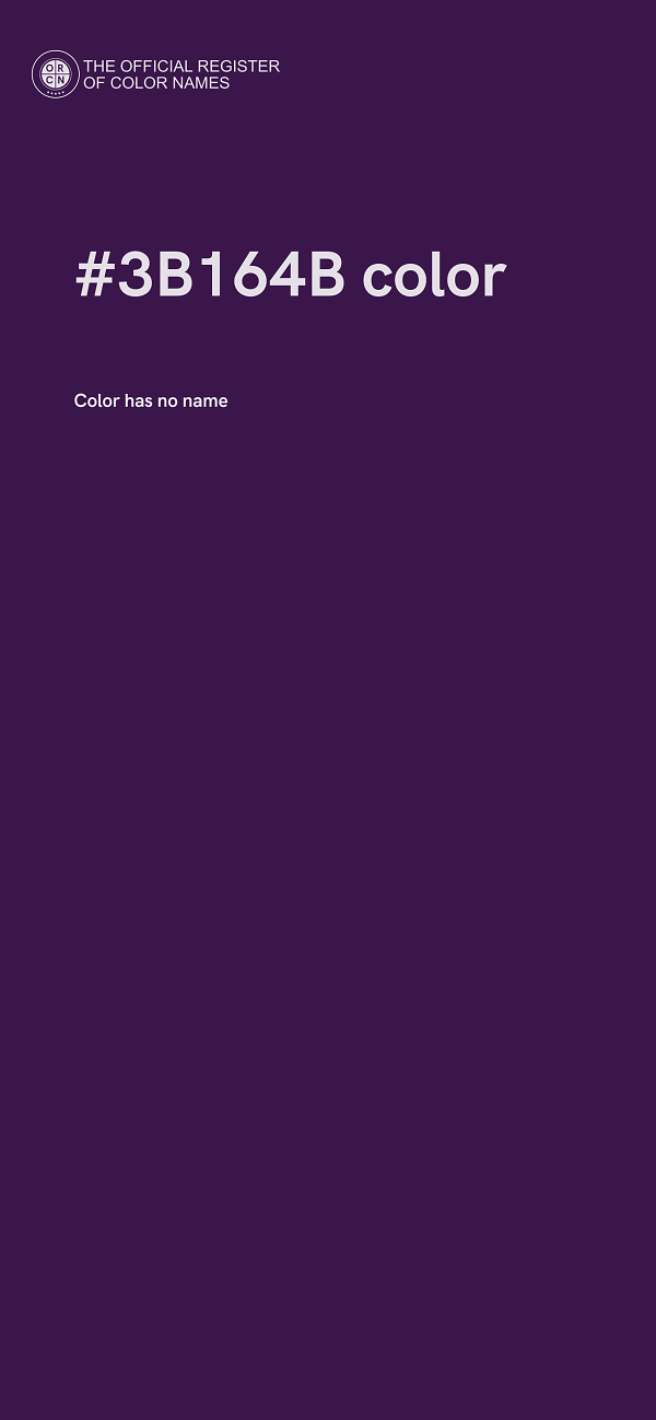 #3B164B color image
