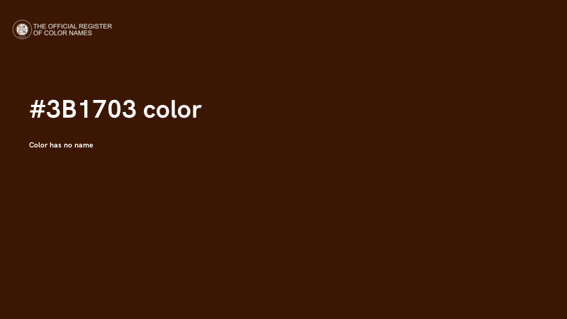 #3B1703 color image