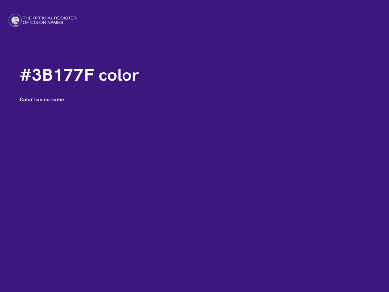 #3B177F color image