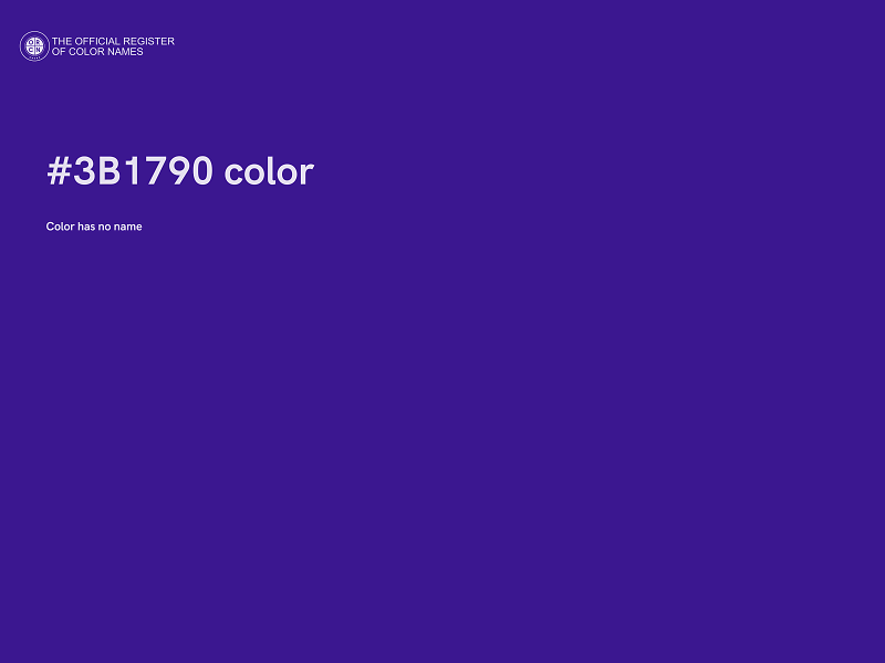 #3B1790 color image