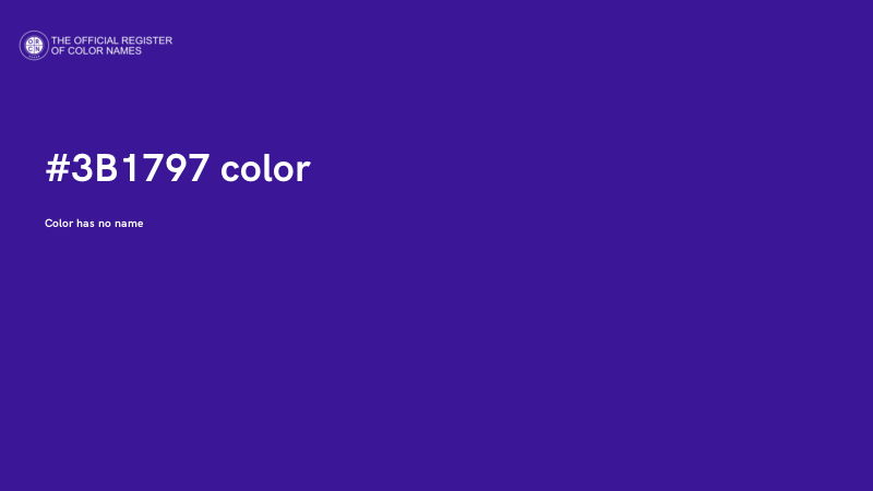 #3B1797 color image
