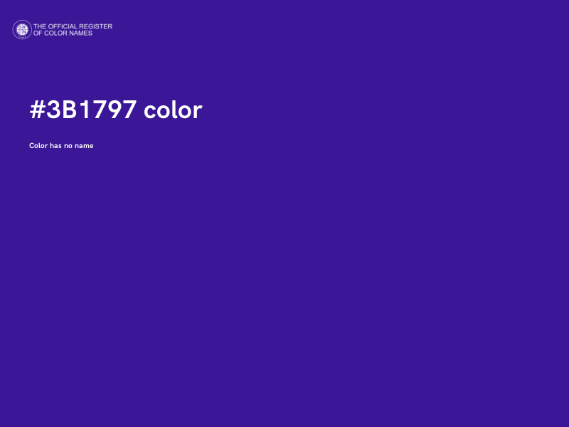 #3B1797 color image