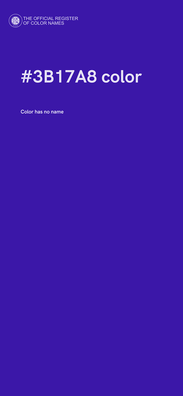 #3B17A8 color image