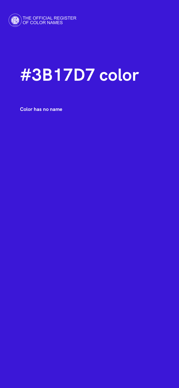 #3B17D7 color image