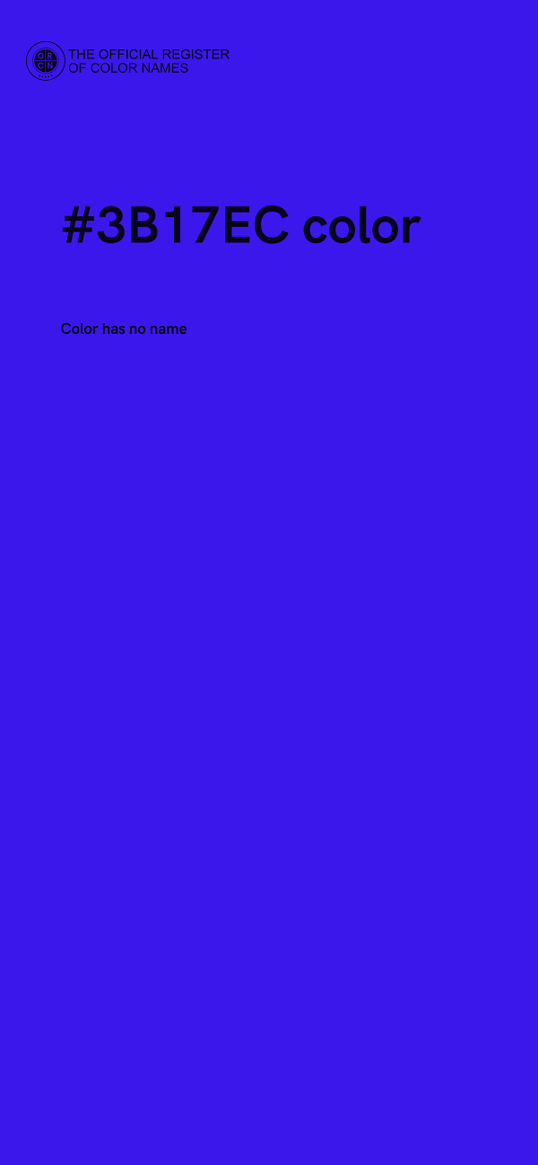 #3B17EC color image