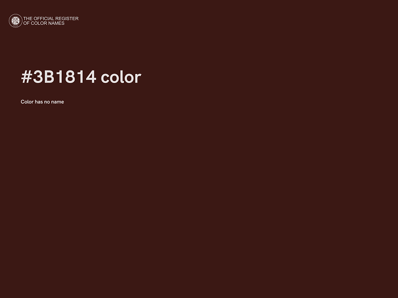 #3B1814 color image