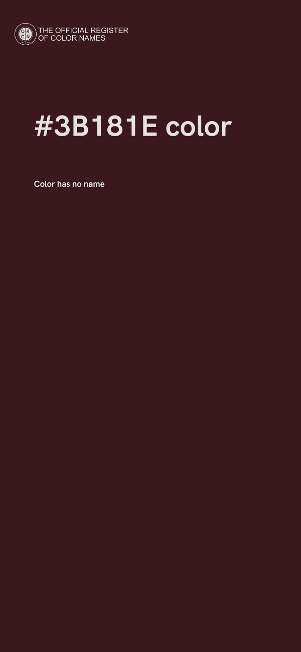 #3B181E color image