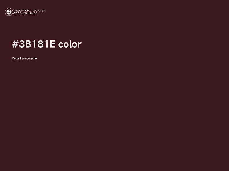 #3B181E color image