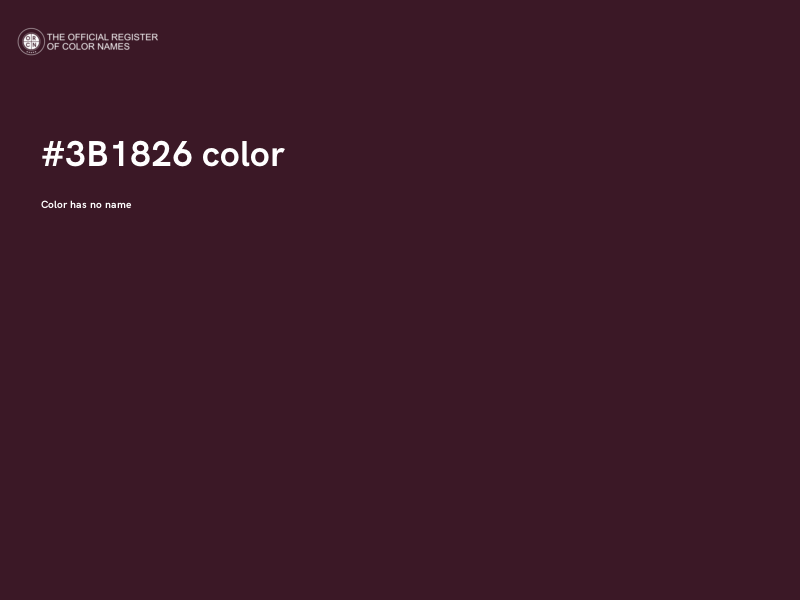 #3B1826 color image