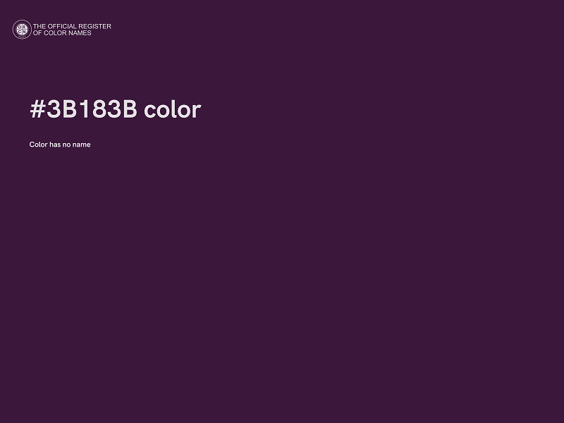 #3B183B color image