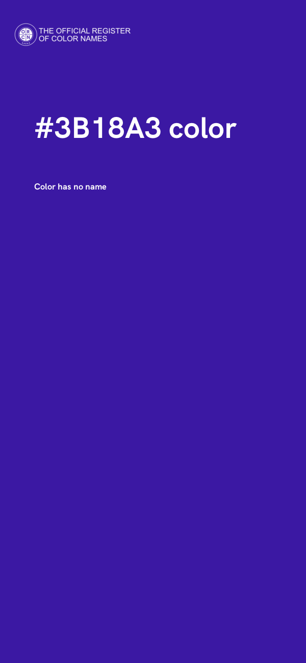 #3B18A3 color image
