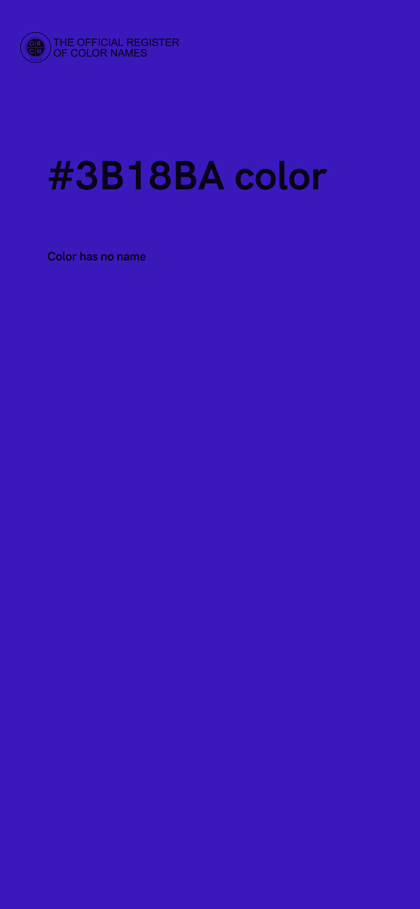 #3B18BA color image