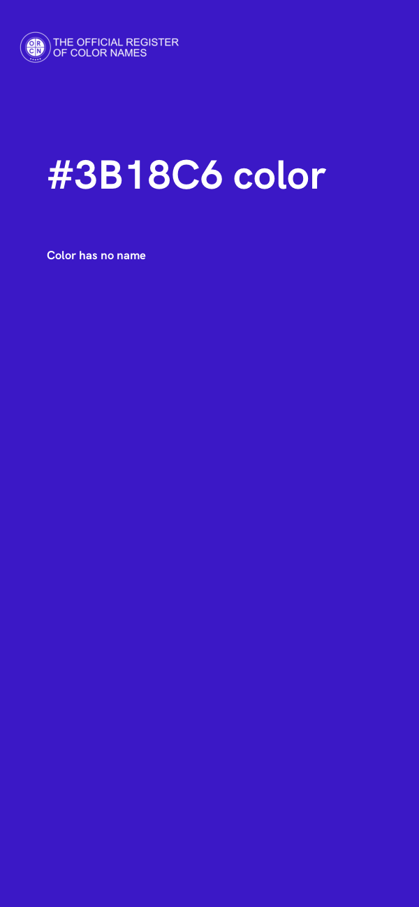 #3B18C6 color image