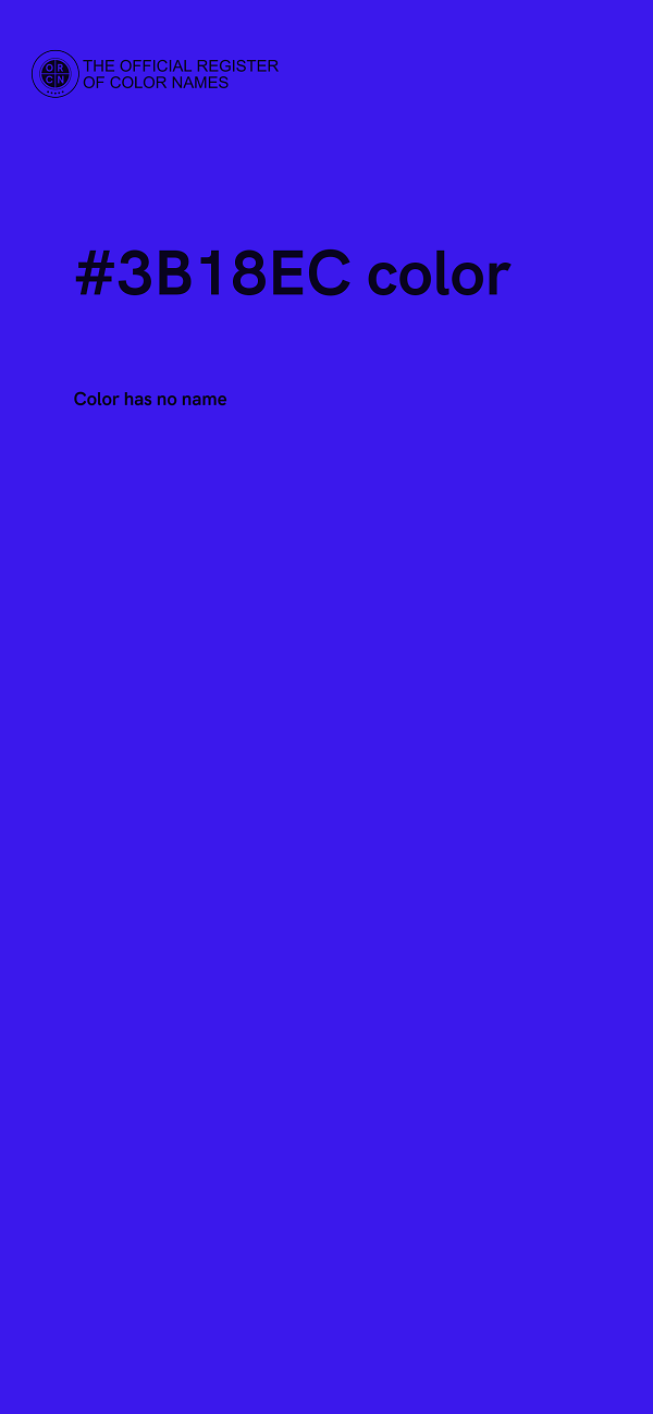 #3B18EC color image