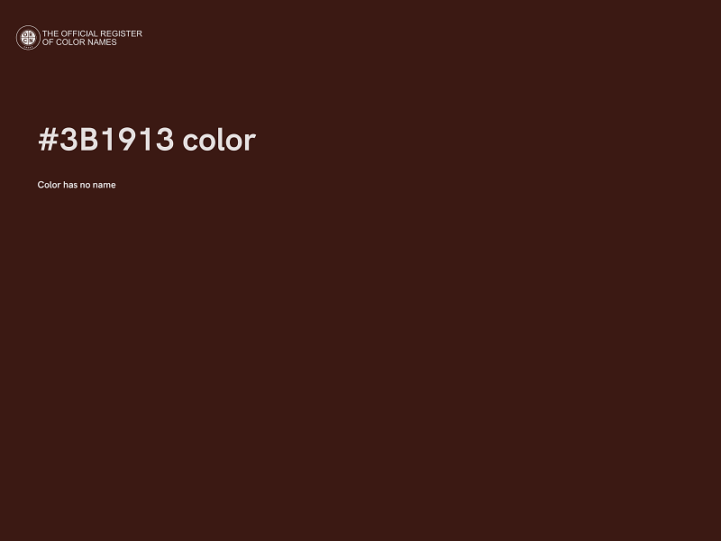 #3B1913 color image