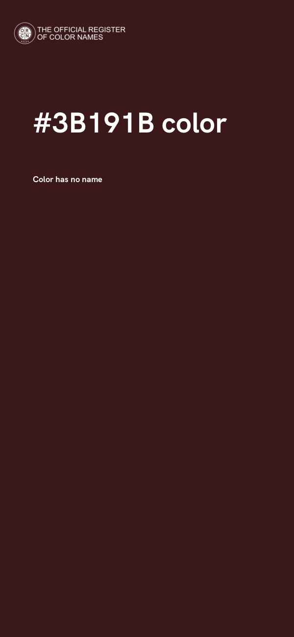 #3B191B color image