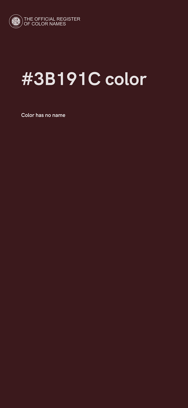 #3B191C color image