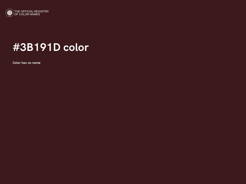 #3B191D color image
